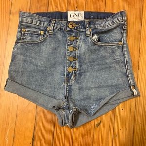 One Teaspoon Jean Shorts